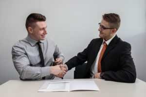 professional business handshake
